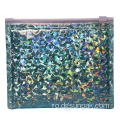 auriu, verde, roz, pungi metalice holografice cu bule